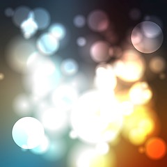 Image showing Shiny lights abstract vector background