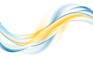 Image showing Bright abstract wavy corporate background