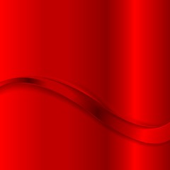 Image showing Abstract bright red wave background