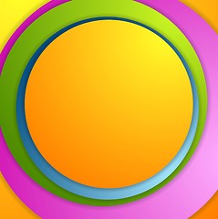 Image showing Bright colorful circles background