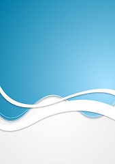Image showing Corporate vector background with waves