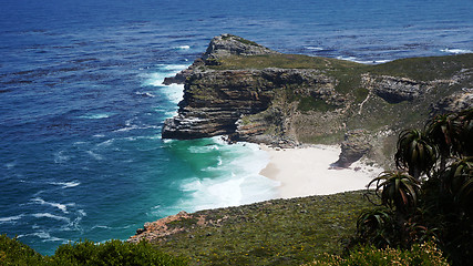 Image showing Cape Point landscape, located near the city of Cape Town, South 