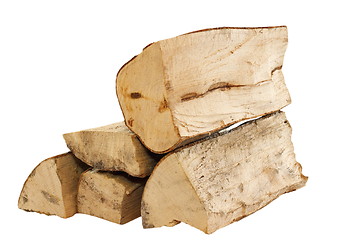 Image showing stack of fire wood