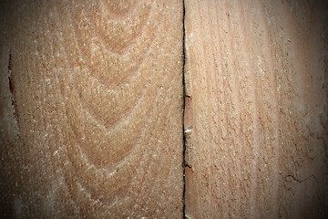 Image showing crack on old wooden plank