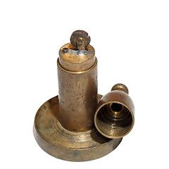 Image showing copper vintage lighter over white