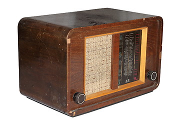 Image showing very old isolated radio