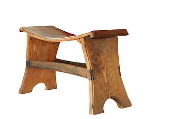 Image showing wooden traditional small seat