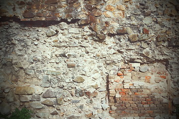 Image showing old stone wall texture