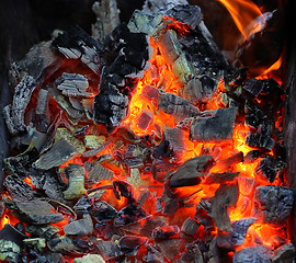 Image showing Live coals