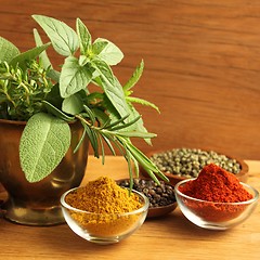 Image showing Herbs and spices