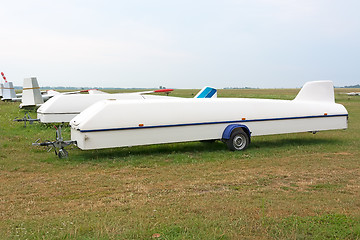 Image showing Trailer for transportation glider.