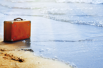 Image showing Loneliness on the beach