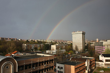 Image showing Double rainbow