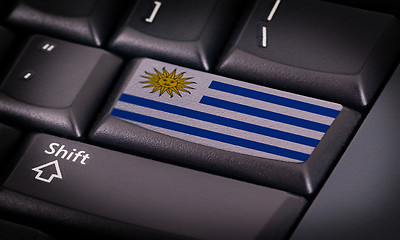 Image showing Flag on keyboard