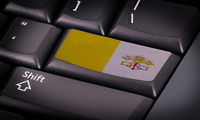 Image showing Flag on keyboard