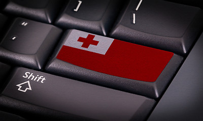 Image showing Flag on keyboard