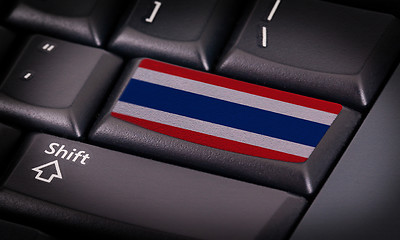 Image showing Flag on keyboard