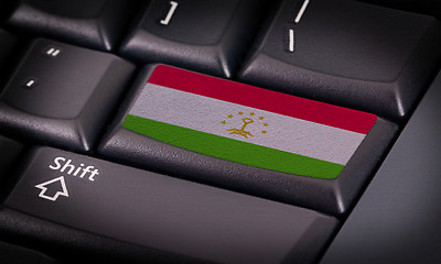 Image showing Flag on keyboard