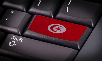 Image showing Flag on keyboard