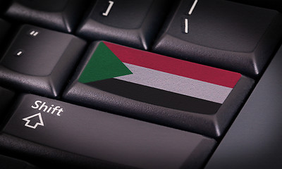 Image showing Flag on keyboard