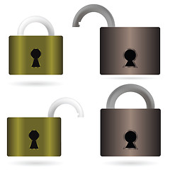 Image showing  padlock icons