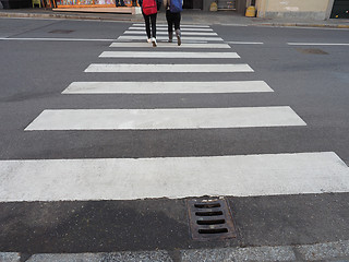 Image showing Zebra crossing sign