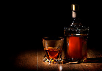 Image showing Whiskey on table