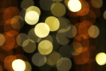 Image showing Colorful blurry bokeh on a black background 