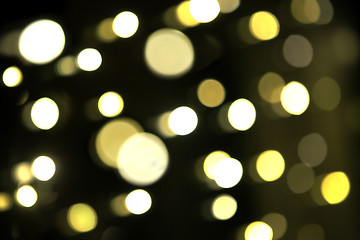 Image showing Colorful blurry bokeh on a black background 