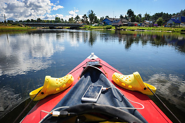 Image showing Kayaking in the Karelia