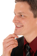 Image showing Closeup of smiling man.