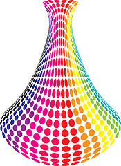 Image showing rainbow vase