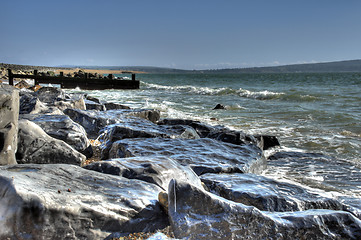 Image showing Weathered Coastal Rocks