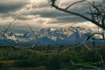 Image showing Clouds over Torres del Paine