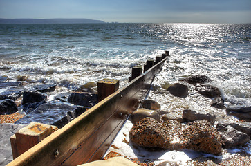 Image showing Seashore Groyne