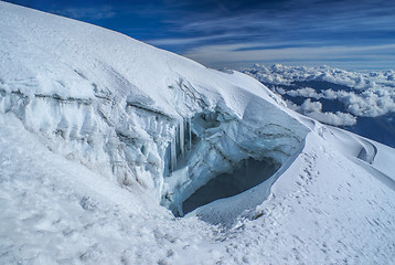 Image showing Crevasse on Huayna Potosi