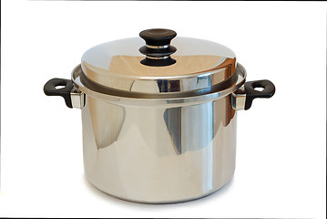 Image showing Large comfortable pot on a white background.