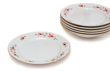 Image showing Tableware, plates on a white background.