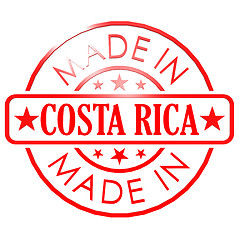 Image showing Made in Costa Rica red seal