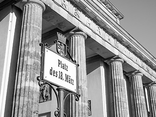 Image showing  Brandenburger Tor Berlin 