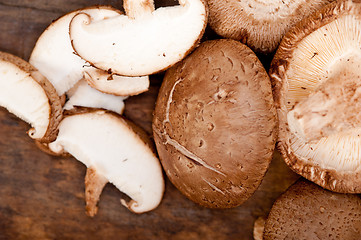 Image showing shiitake mushrooms