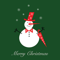 Image showing Merry Christmas a vector illustration