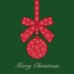 Image showing Merry Christmas a vector illustration