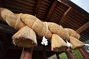 Image showing The Gold Rope Of Izumo Shrine in Izuma 