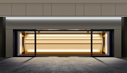 Image showing empty shop at night