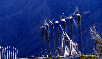 Image showing Wind turbines