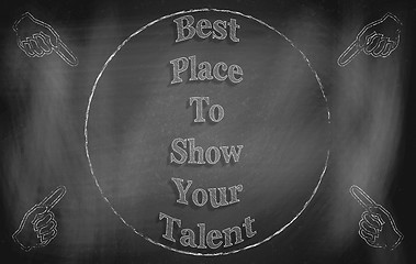 Image showing Best Place to Show Your Talent
