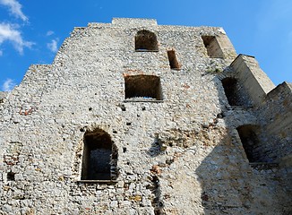 Image showing Wall of the ruin of medieval Celje castle in Slovenia