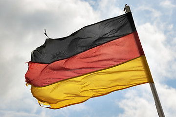 Image showing german flag in wind