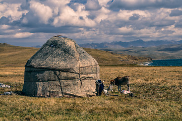 Image showing Yurts in Kyrgyzstan